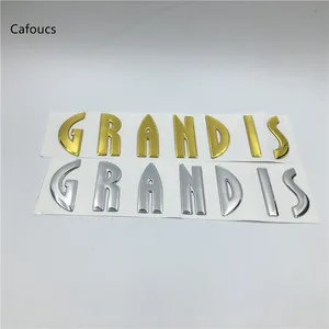 Автомобильная 3d наклейка Cafoucs для MITSUBISHI Grandis, Золотаясеребряная эмблема