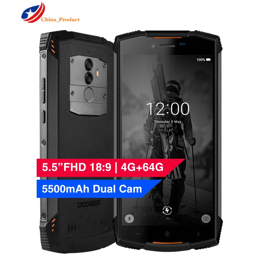 DOOGEE S55 смартфон с 5 дюймовым дисплеем восьмиядерным процессором MTK6750T ОЗУ 4 Гб ПЗУ 64