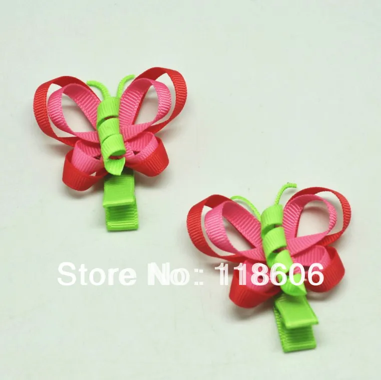 100 шт. заколка для волос в виде бабочки маленькой девочки|hair clip|ribbon sculptureclips for hair |