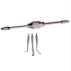 Ручной стоматологический инструмент для удаления короны из нержавеющей стали, 3 наконечника, нажимная кнопка, стоматологическое лабораторное оборудование, стоматологические инструменты, материал