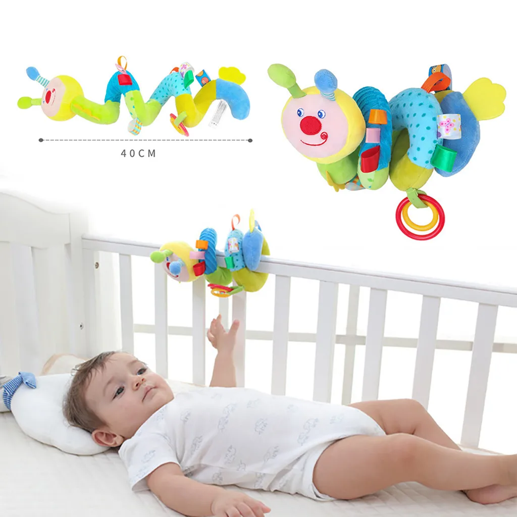 Развивающие игрушки Детские Наручные Погремушки с животными Плюшевые Милые