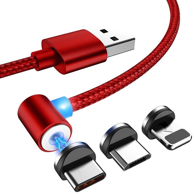 Магнитный кабель Micro USB Type C для iPhone X 8 7 1 м 2 Быстрая зарядка провод магнит зарядное