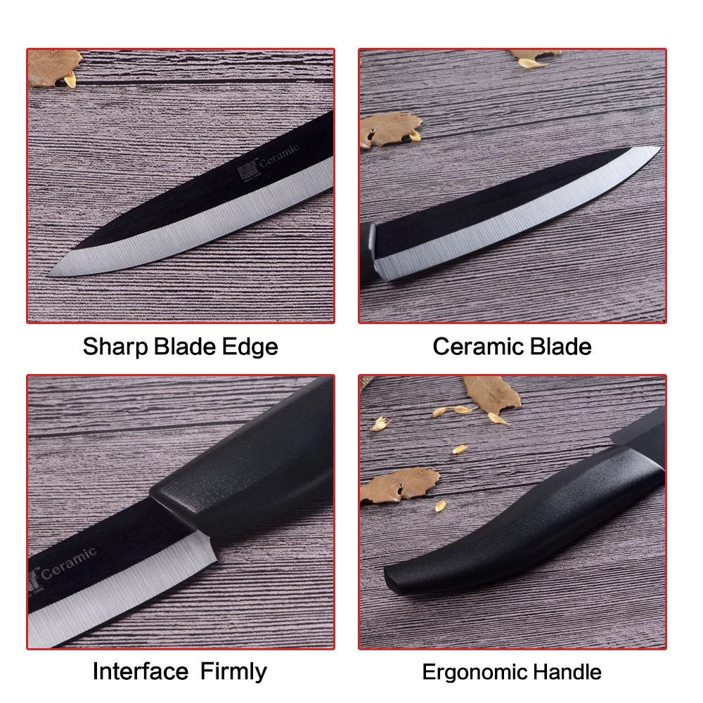 XYj Керамические ножи кухонные Аксессуары циркониевое лезвие 3 4 5 6 дюймов Набор