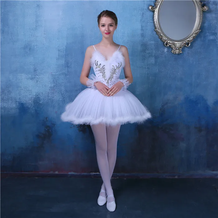 Женское балетное платье пачка профессиональное в виде лебедя и озера|tutu ballet