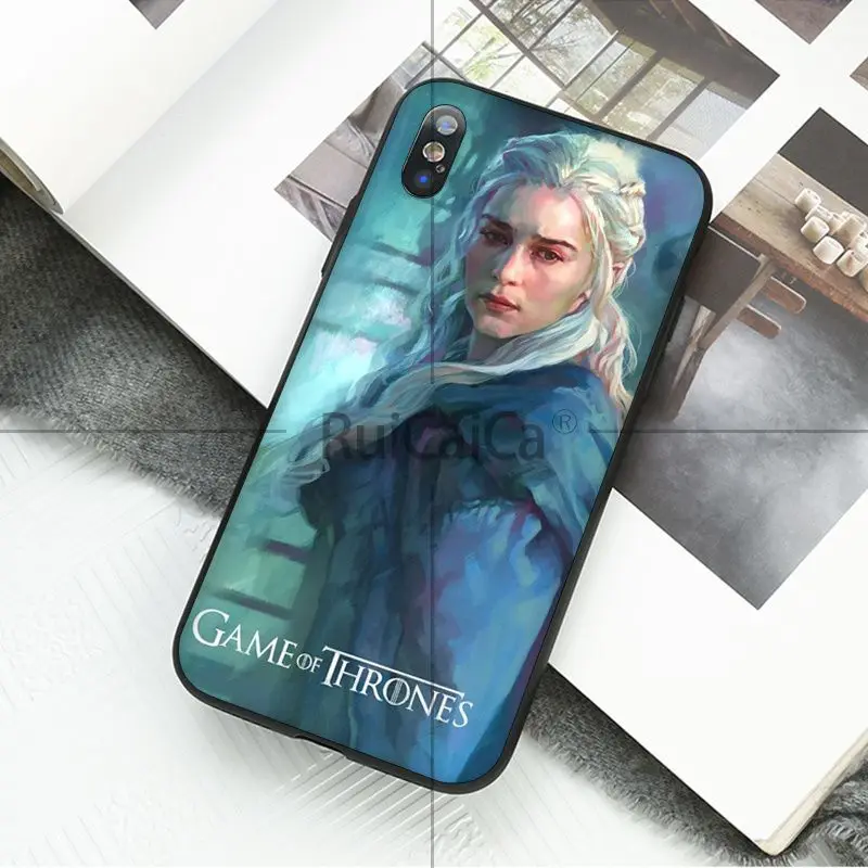 Ruicaica Game of Thrones TPU black Phone Case Cover Shell for iPhone 8 7 6 6S Plus 5 5S SE XR X XS MAX Coque | Мобильные телефоны и