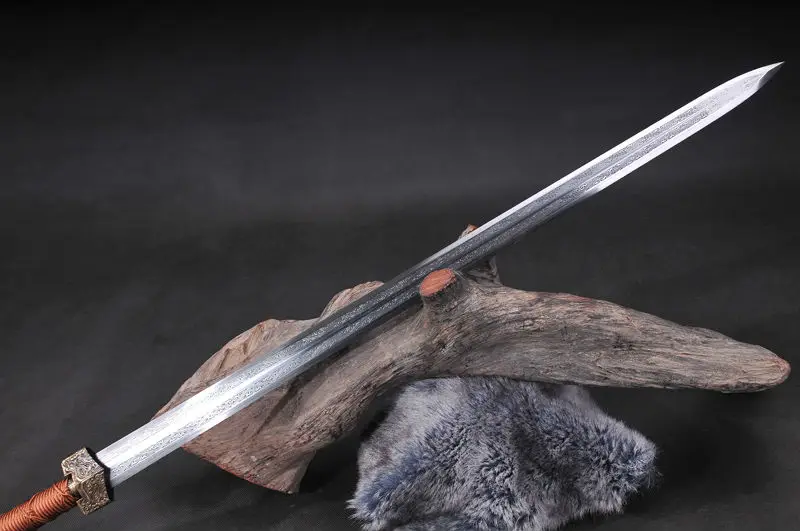 Китайская династия Хань 1060 Высокоуглеродистая сталь полностью ручная работа в