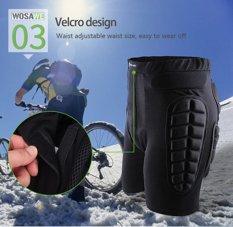 WOSAWE сноуборд скейтборд мотоспорт защитное снаряжение набедренная подушка