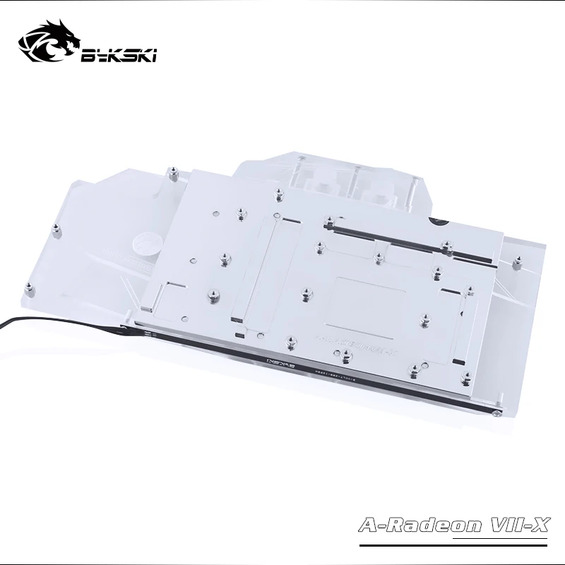 Видеокарта Bykski GPU Water Block для Founders Edition AMD RADEON VII полное покрытие медная RGB AURA sync A-Radeon
