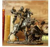 28x15x26 CM Античный Дракон монстр-истребитель персонажа скульптура ручной работы смолы рыцарь статуя подарок ремесло для художественной коллекции и домашнего декора L3212 - Цвет: 28x15x26 CM