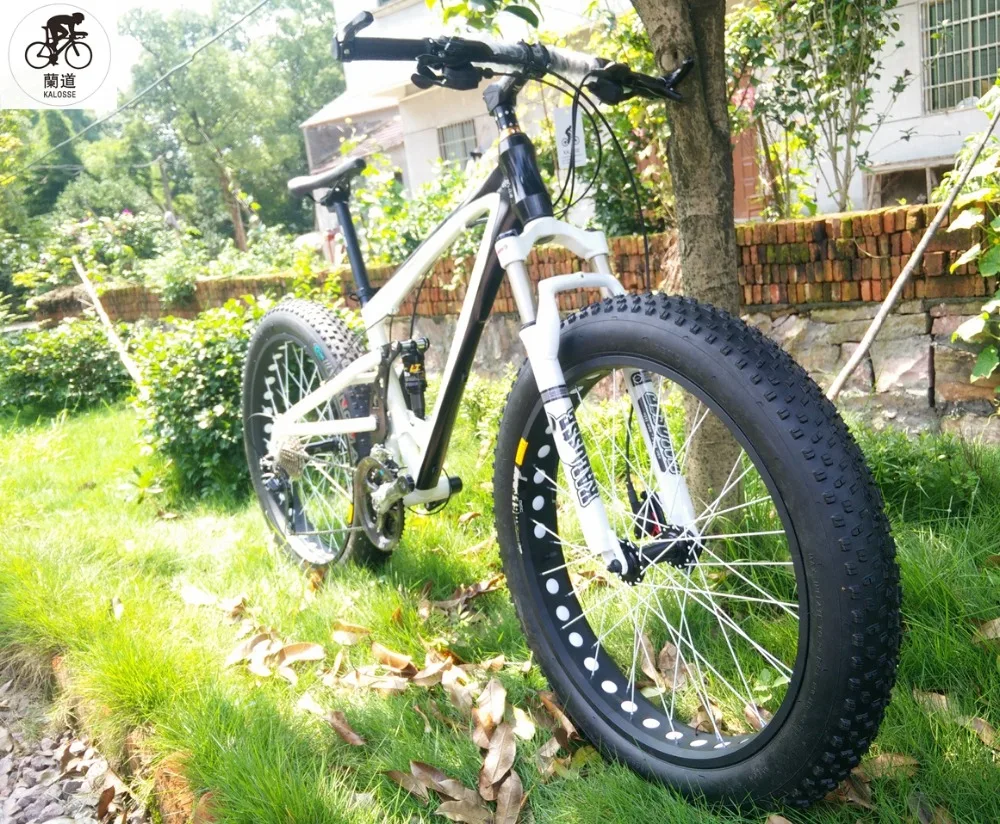 Горный велосипед Kalosse с гидравлическими тормозами размер колес 26*4 0 скорость 24/27/30