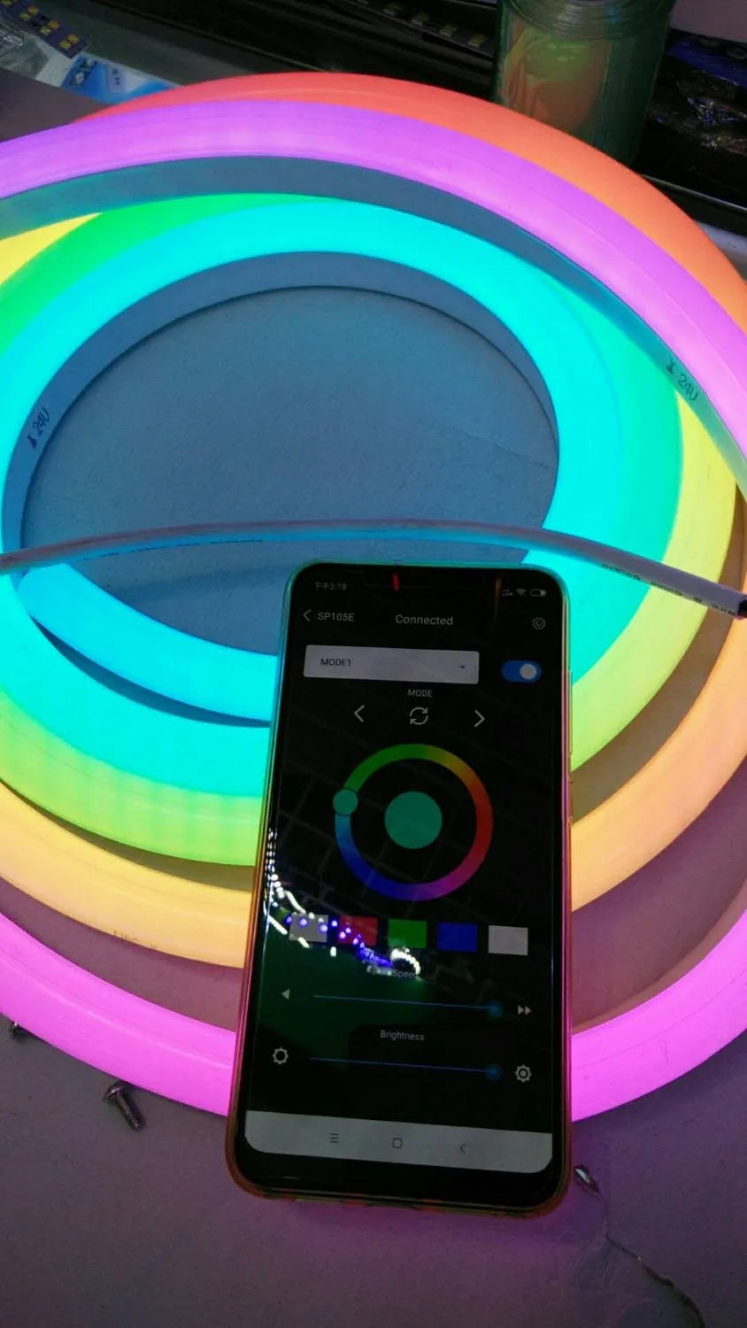 Адресуемая Светодиодная лента WS2811 Водонепроницаемая 5050 RGB светодиодная неоновая