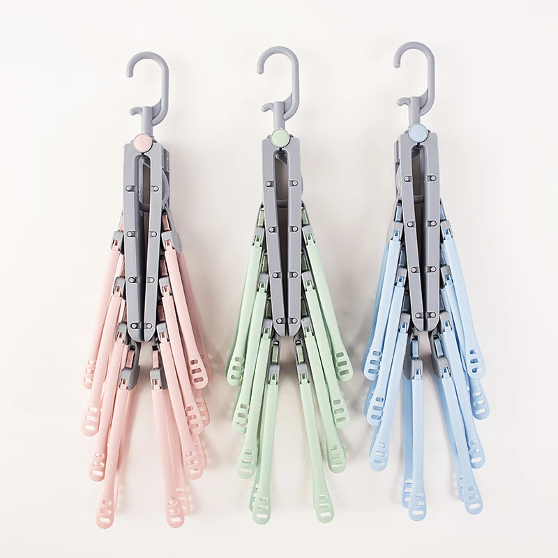 

050 Multi-function Automatic folding large size dry and wet clothes rack 360 degree rotation coat hanger 51*40*22cm