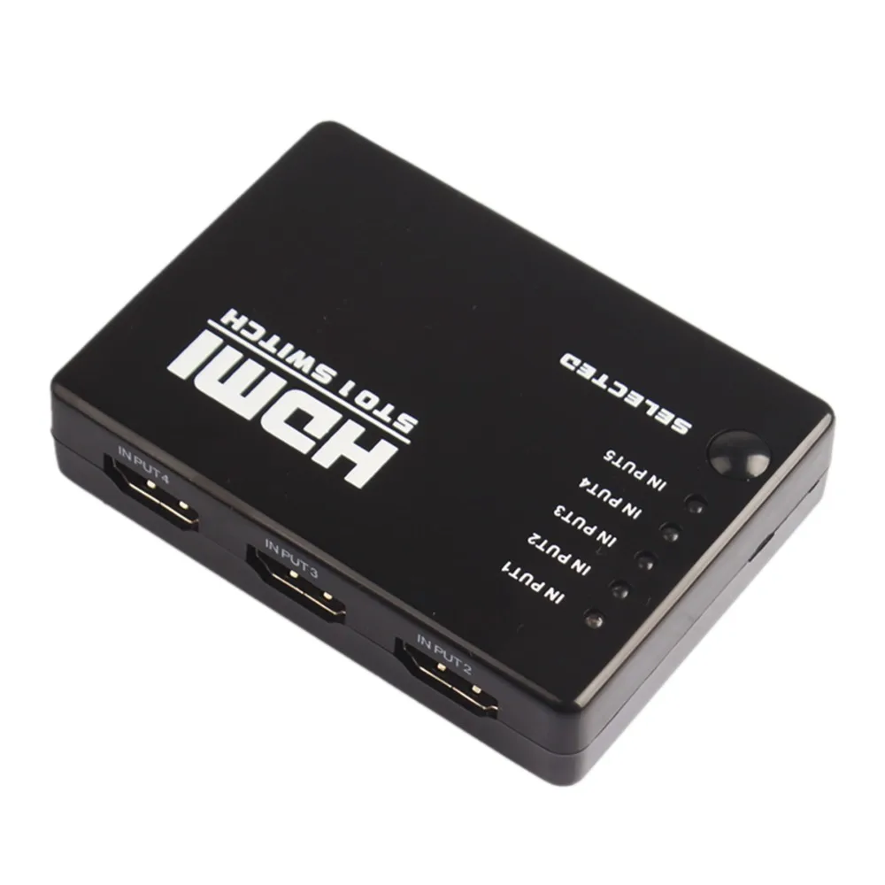 Buyincoins 5 портовый переключатель 1080P HDMI сплиттер пульт дистанционного управления