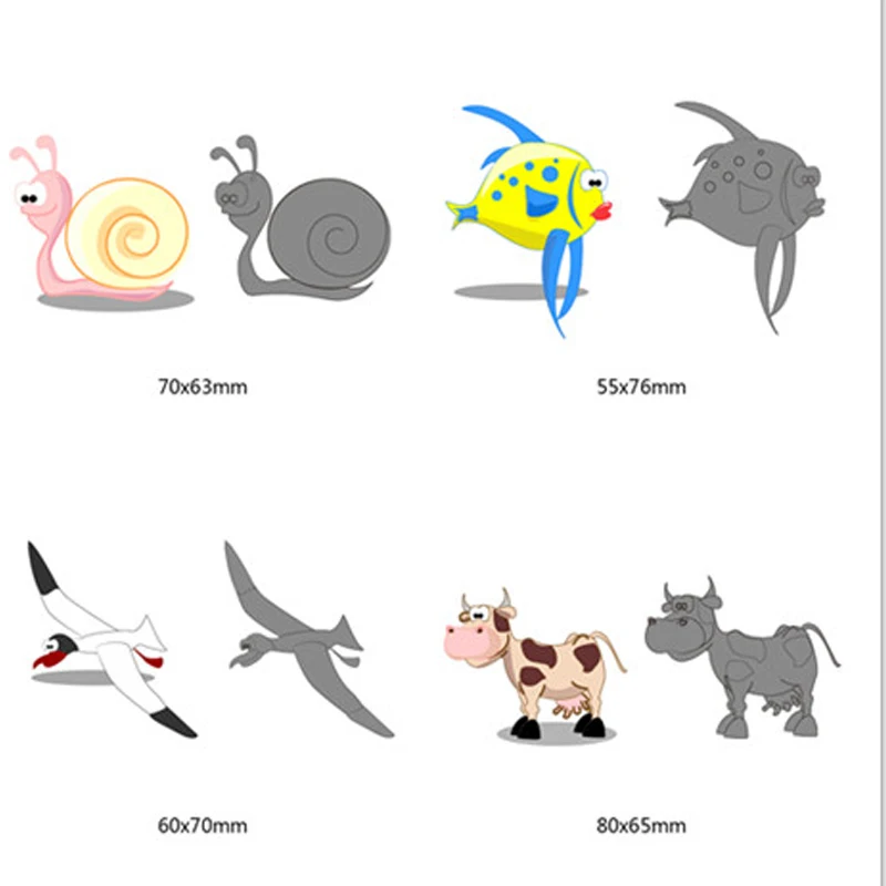 

Cutting Dies New cartoon animals pattern Metal Scrapbooking Dies Animal Cutting Dies Cut For DIY Greeting Card Decorations