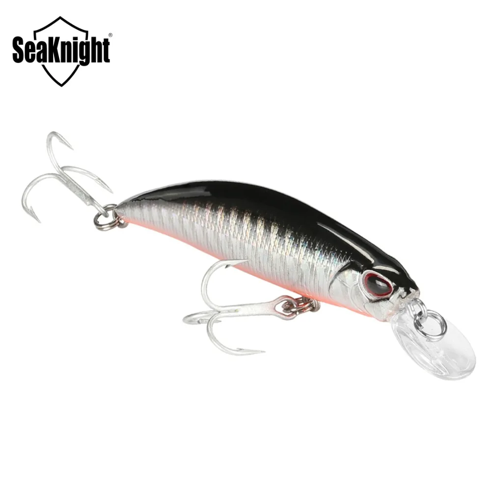 

SeaKnight Minnow SK040 Sinking Lure 9.5g 7cm 1PC Mini Minnow Plastic Hard Fishing Lure 3D Fish Eyes VMC Hooks Fishing Baits