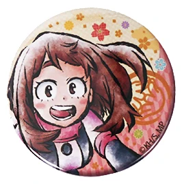 My Hero Academy Аниме Boku No Hero Academy Chirimen оловянный значок Deku Shoto Asui All Might значок аниме брошь на булавке - Окраска металла: 04 Uraraka Ochaco