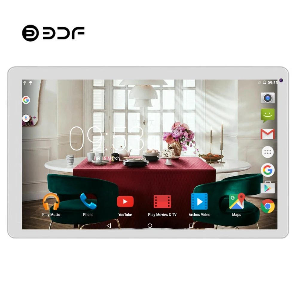 BDF 2019 новые 10 дюймовые Планшеты на Android 5 1 ПК Гб ОЗУ 32 ПЗУ четырехъядерный 1024*600 ЖК