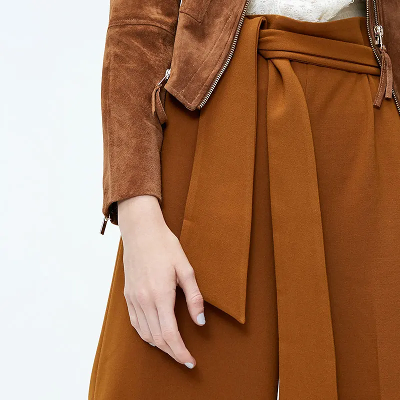 Vero Moda новые женские брюки Капри с высокой талией для отдыха с объемной боковой молнией и широкими штанинами на шнуровке | 31836J515