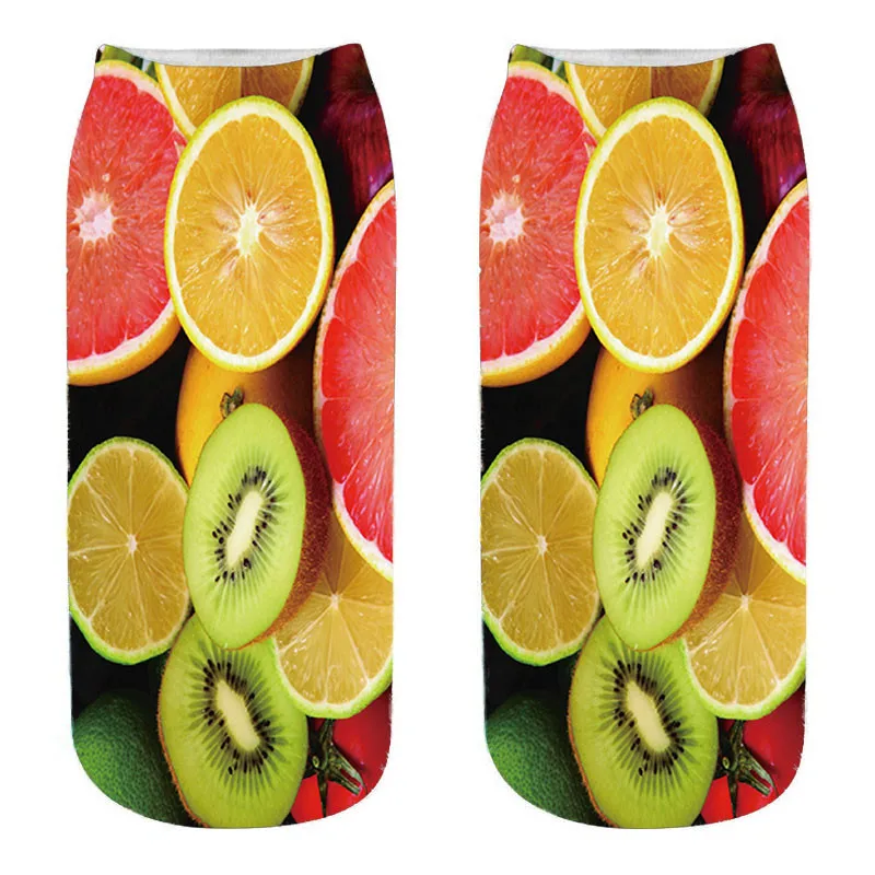Style 7 SexeMara, новинка, Модные Носки с рисунком шоколада, фруктов, мороженого, бургера, унисекс, для женщин и мужчин, стиль, принт, детский носок, 5QRVB170 - Цвет: Style 7