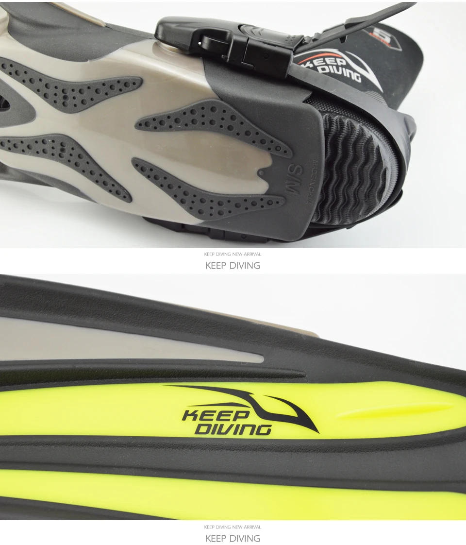 Длинные плавники для плавания с аквалангом профессиональные гибкие и удобные