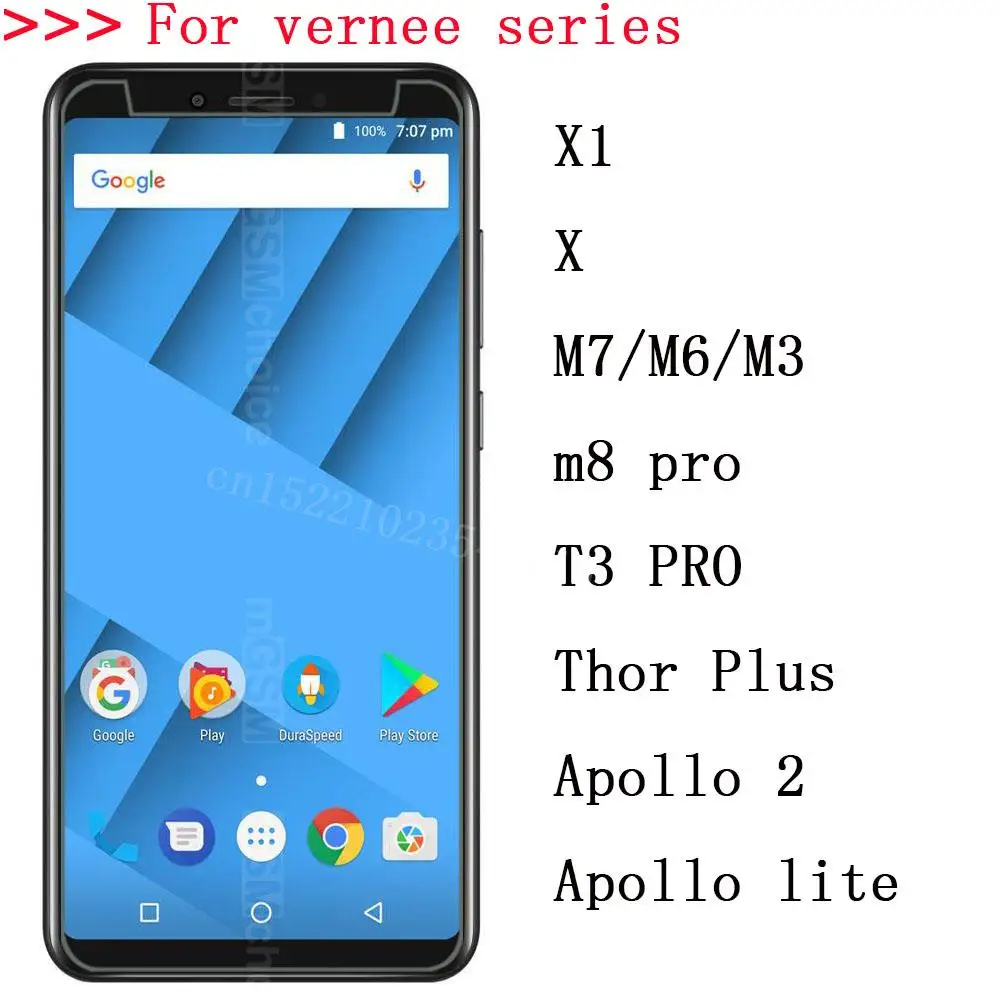 Закаленное стекло для Vernee Apollo 2 lite m3 m6 m7 2018/2019 m8 T3 pro X1 X Thor Plus Взрывозащищенная