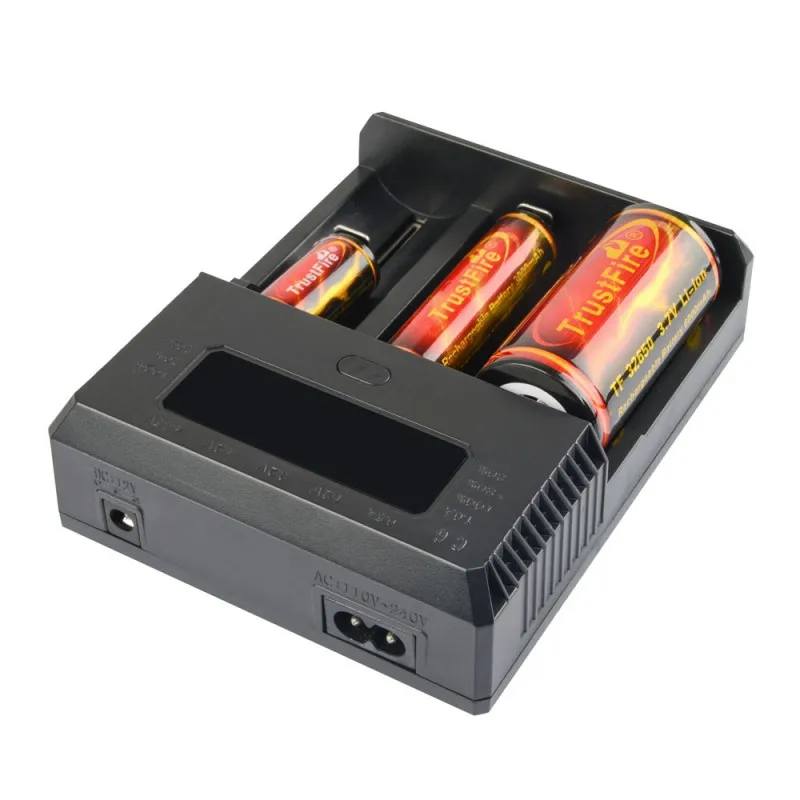 Trustfire TR 018 Интеллектуальное Быстрое зарядное устройство с 3 слотами светодиодные