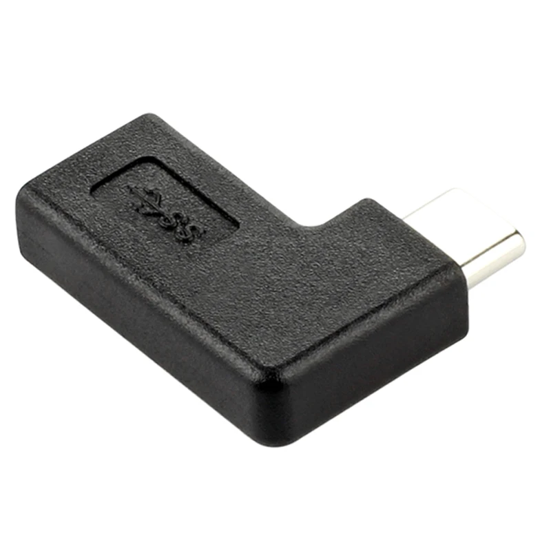 10 Гбит/с USB-C порт адаптер штекер-гнездо Боковой изгиб левый правый угол