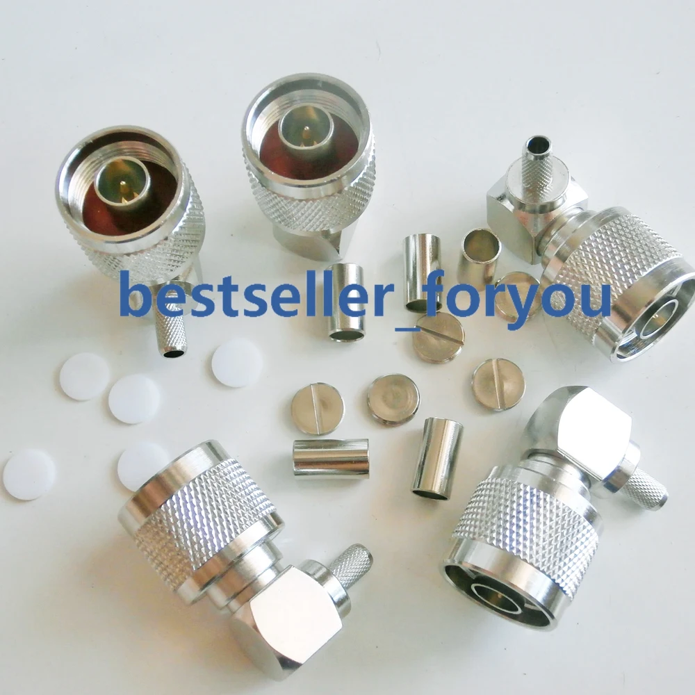 N Мужской подъемник под прямым углом устройство для обжима пазов RG58 RG142 LMR195 RG223 50 3