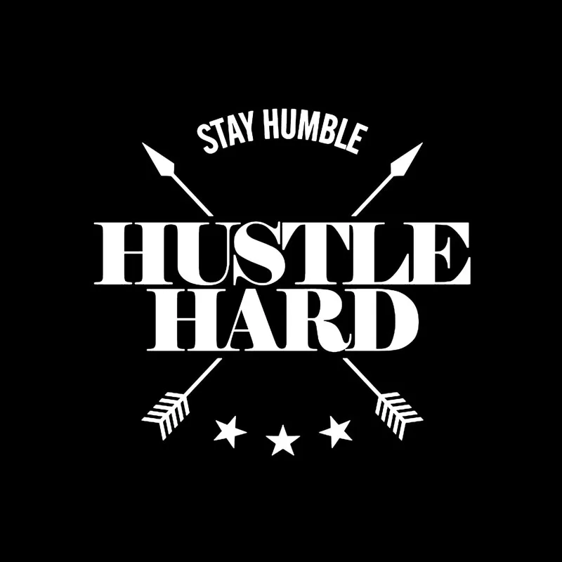 QYPF 16 см * 14 7 оставайтесь скромным HUSTLE HARD Kanji модный виниловый автомобильный