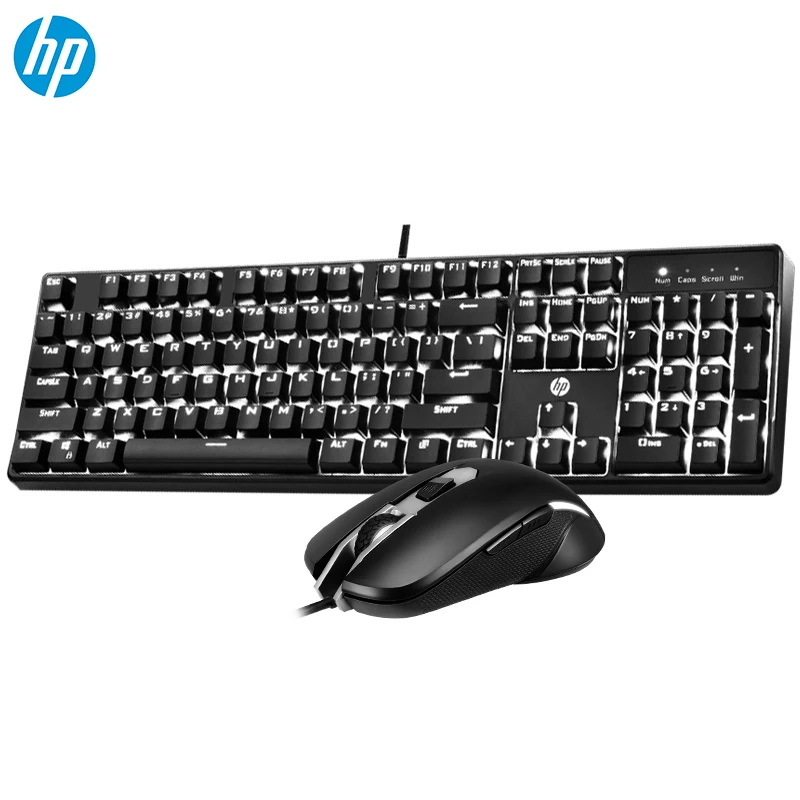 Механическая клавиатура-Мышь HP GM200 комбинированная игровая проводная мышь с