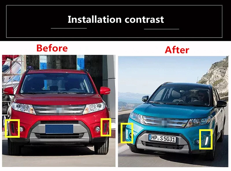1 комплект 12 В DRL Дневной ходовой светильник для SUZUKI Vitara Светодиодный дневной светильник водонепроницаемый сигнальный автомобильный стильный светильник супер яркий