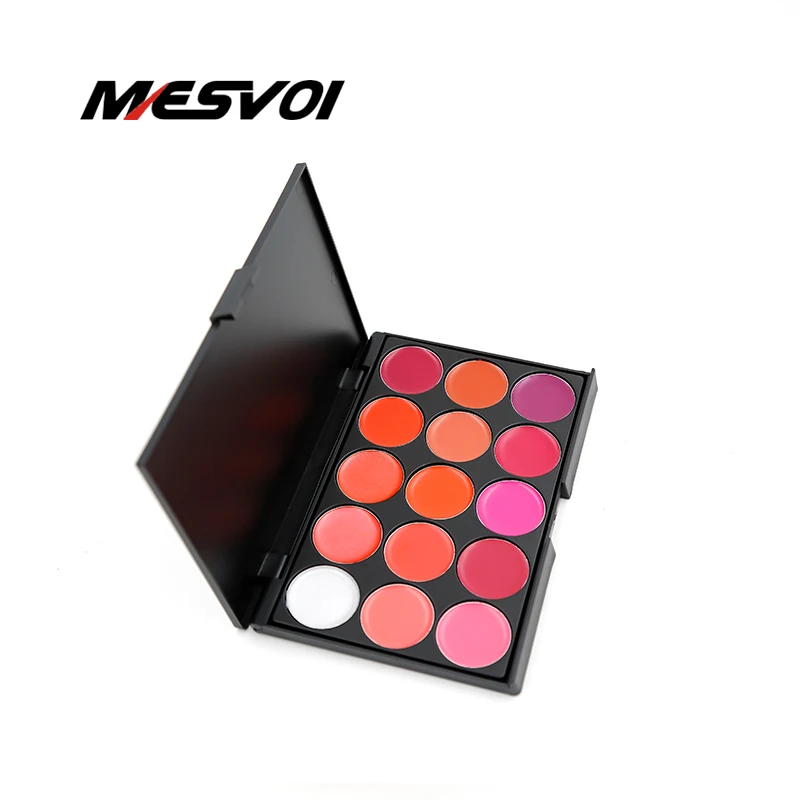 Матовая матовая помада Профессиональная в палитре 1 шт. красные губы 15 цветов