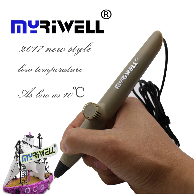 Новинка 2017 ручки для 3d печати Myriwell USB низкотемпературная ручка рисования с PCL