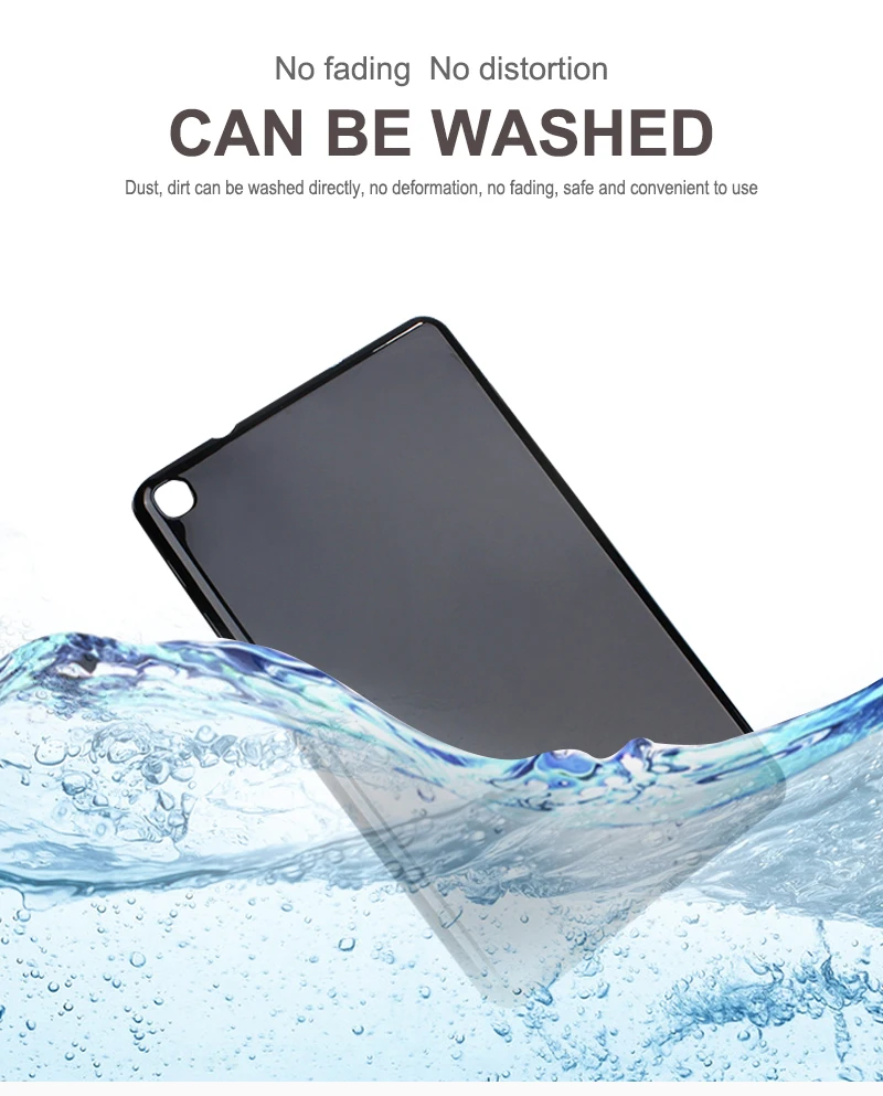 SZOXBY для SAMSUNG Galaxy Tab A, 8 дюймов, SM P200, P205, P207, ТПУ, планшет, противоударный, моющийся чехол, чехол+ прозрачная пленка+ ручка