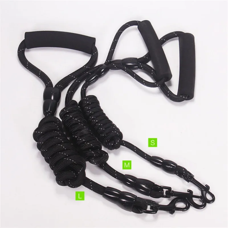 black leash Reflective Collar for Dogs Nylon Adjustable Dog Collar Soft Padded Explosion Proof Pet Collar for Medium Large Dogs Training Red - Цвет: black leash