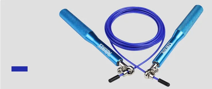 blue Скоростной Скакалка из стальной проволоки с сумкой для переноски, Профессиональная Скакалка для гонок, Скакалка для кроссфита, Скакалка для фитнеса, тренажерного зала - Цвет: blue