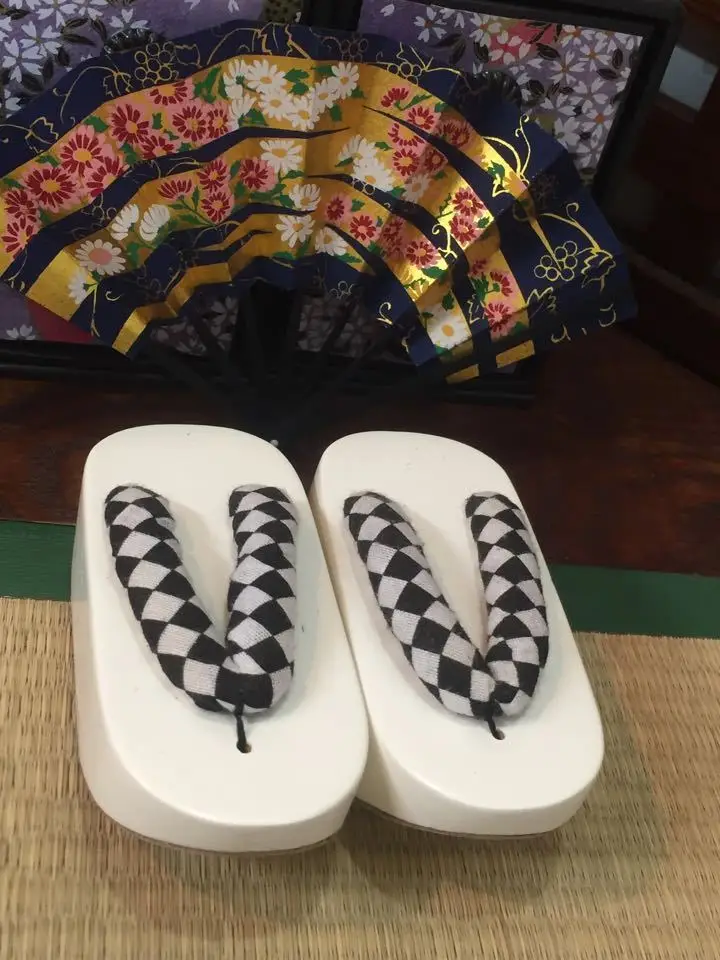 [Wamami] черно-белое дерево кимоно гэта обувь сандалии 1/3 SD DZ DOD BJD кукла | Игрушки и