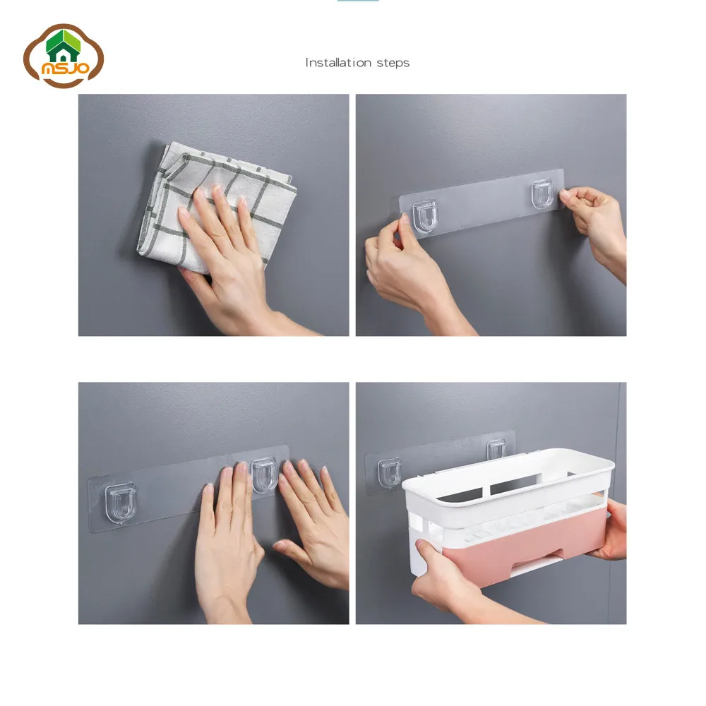 MSJO органайзер для макияжа ванной комнаты настенное крепление ящик дизайн