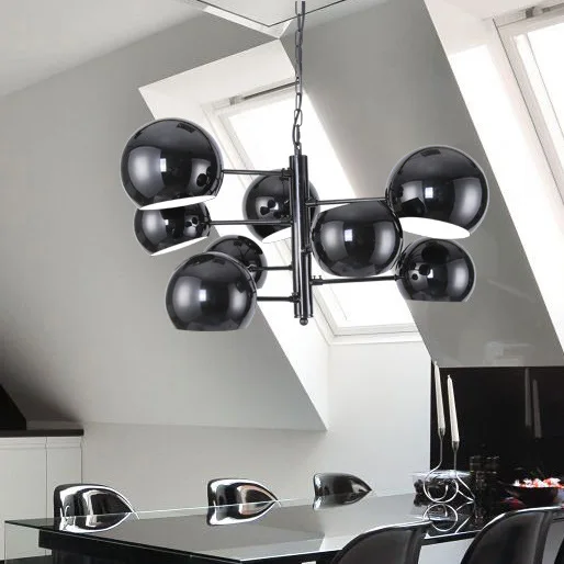 Post modern led Iron Art pendant light ball restaurant living room villa personality artist hanging | Освещение