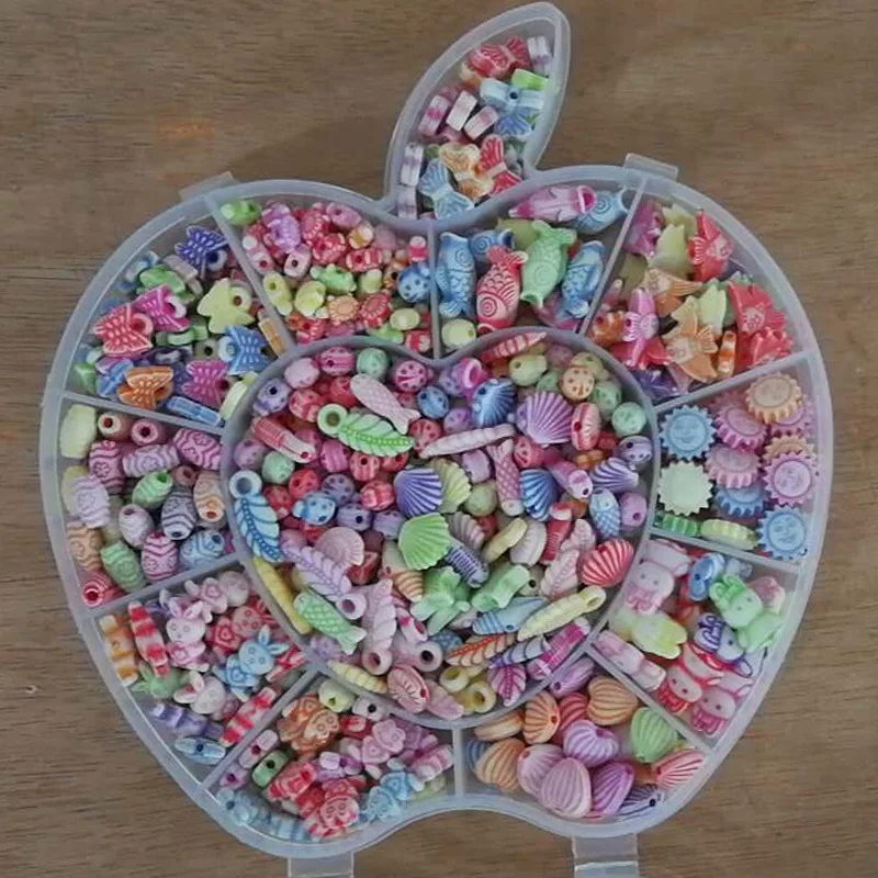 Набор бусин ручной работы акриловые бусинки для изготовления браслетов и