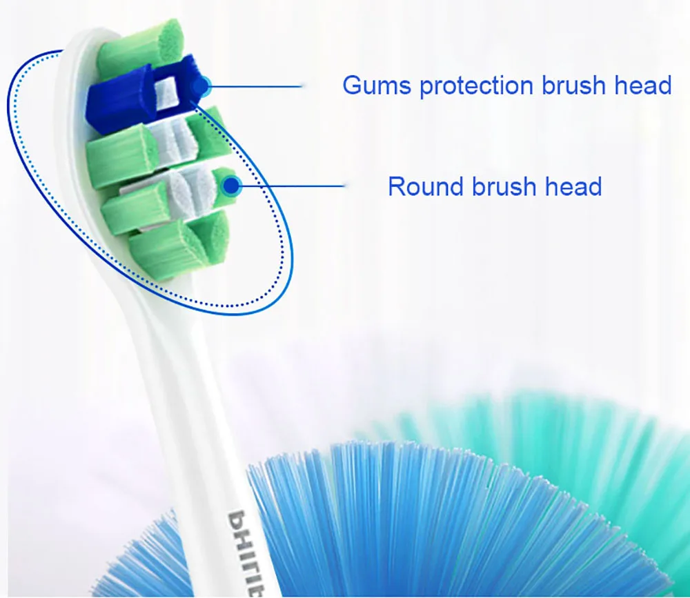 PHILIPS Sonicare HX6234/35 Электрический Зубная щётка Перезаряжаемые с Водонепроницаемый 31000 об./мин. индикатор зарядки для любителей 2 упак