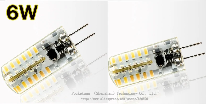 6 Вт 3 G4 светодиодный светильник 12V затемнения 24/48 s 3014 лампа накаливания SMD