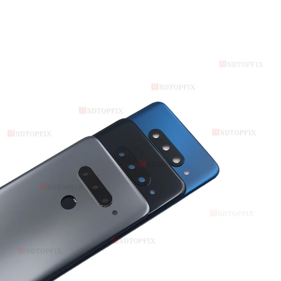 Чехол на заднюю панель для LG V40 ThinQ, крышка на батарейку, чехол на заднюю дверь с отпечатком пальца, стекло для камеры V405QA7 V405UA V405TAB V405UA0, чехол