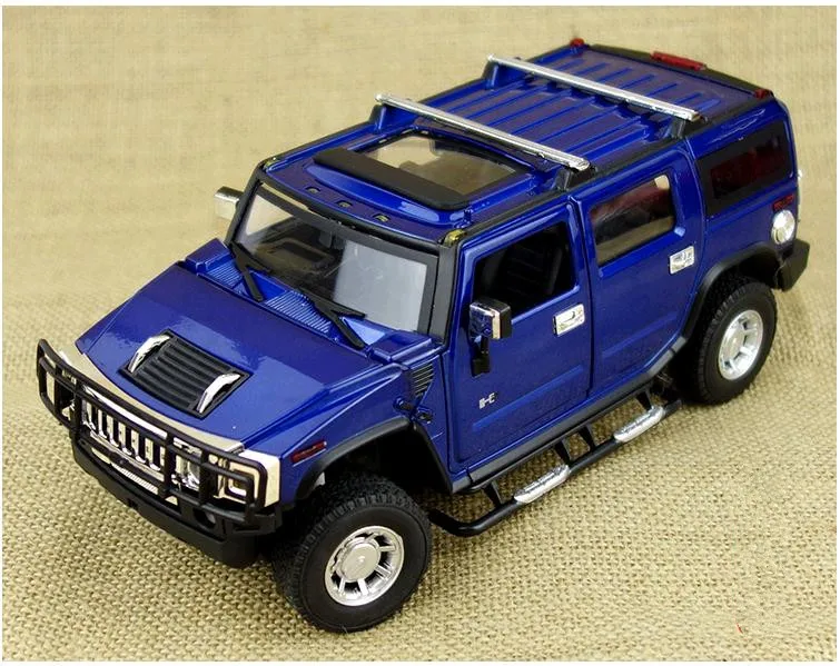 1:24 модель автомобиля Hummer H2 модели автомобилей из сплава высокая джипа