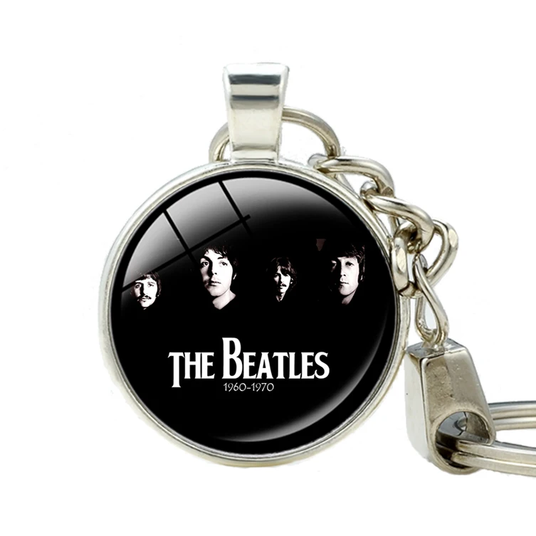 Брелок для ключей Beat Rock In Roll 50's стеклянные кабошоны фотографий Настраиваемые