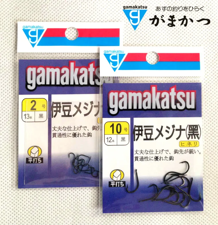 Рыболовные крючки Gamakatsu 6 шт./партия японский медиаплеер nano Izu (черный) сильный