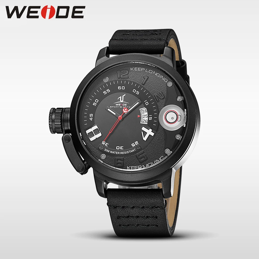 Часы WEIDE брендовые Роскошные Мужские кварцевые спортивные наручные часы из
