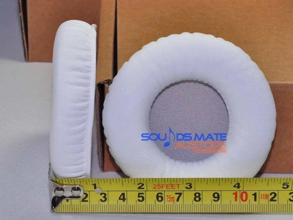 Мягкие толстые белые подушечки из натуральной кожи поролоновые амбушюры для JBL