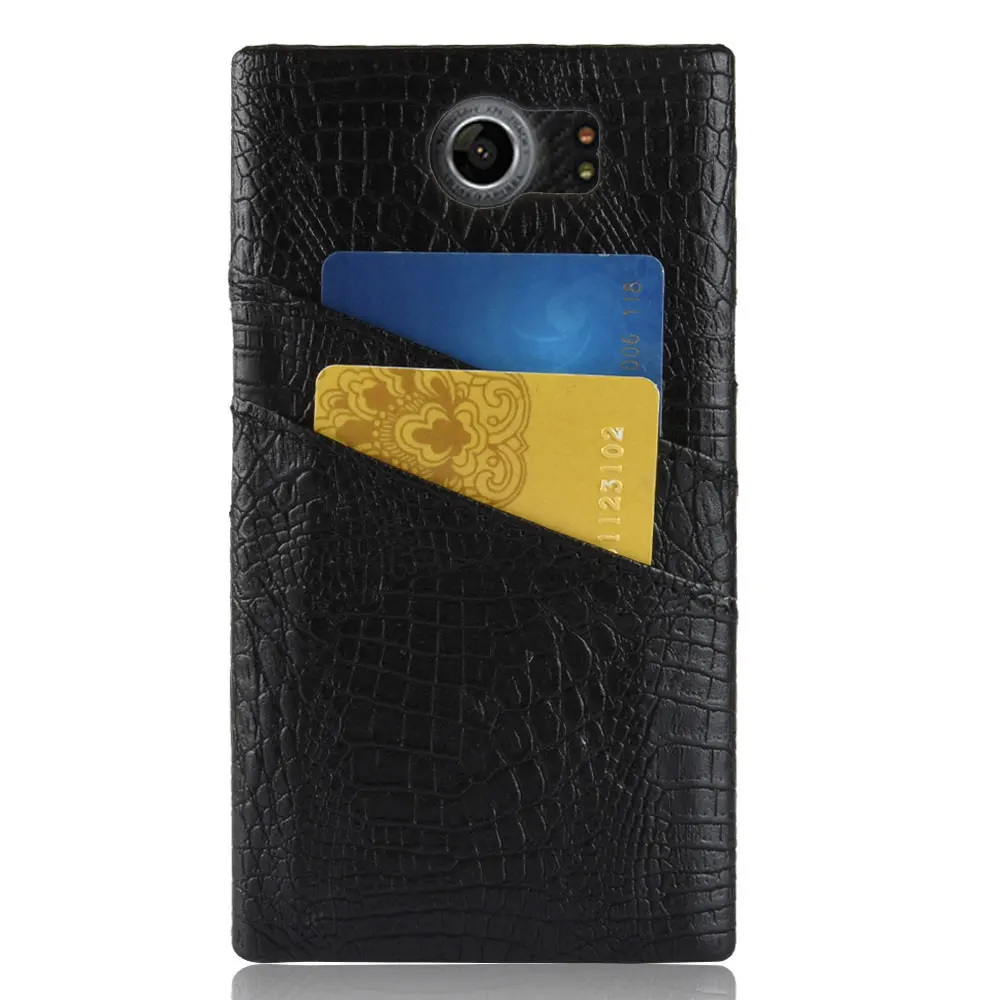 Phone Cases For Blackberry Priv 5.4&quot Luxury Crocodile Skin Case Fashion PU leather Accessories Cover with Card Pocket |