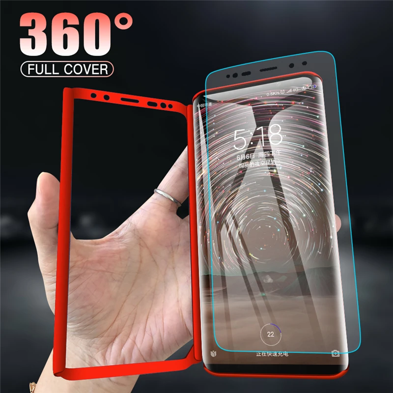 Phone Case For Xiaomi Mi 8 9 SE Max 2 3 Play 360 Degree Protection 5S Plus Pocophone F1 5X 6X With Glass Coque | Мобильные телефоны